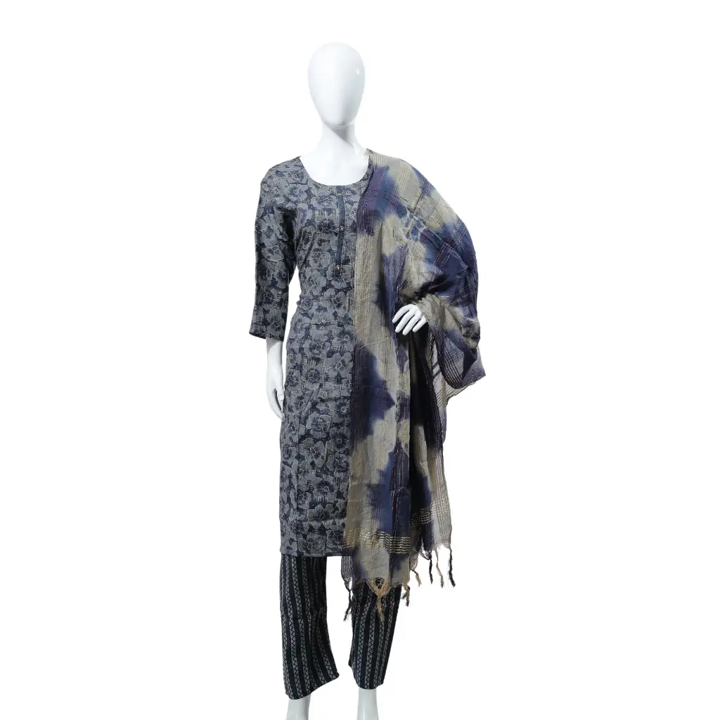 Salwar Grey Printed