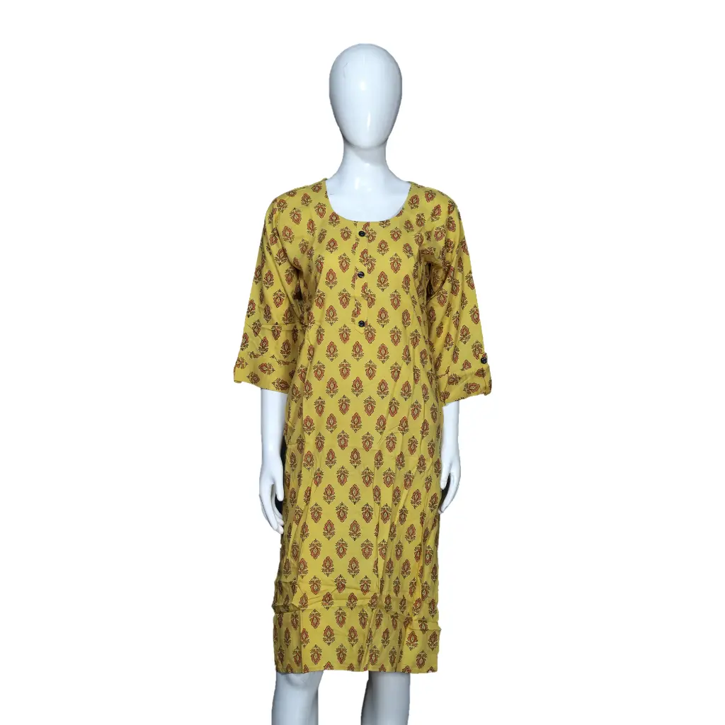 
Round Neck Printed Kurti