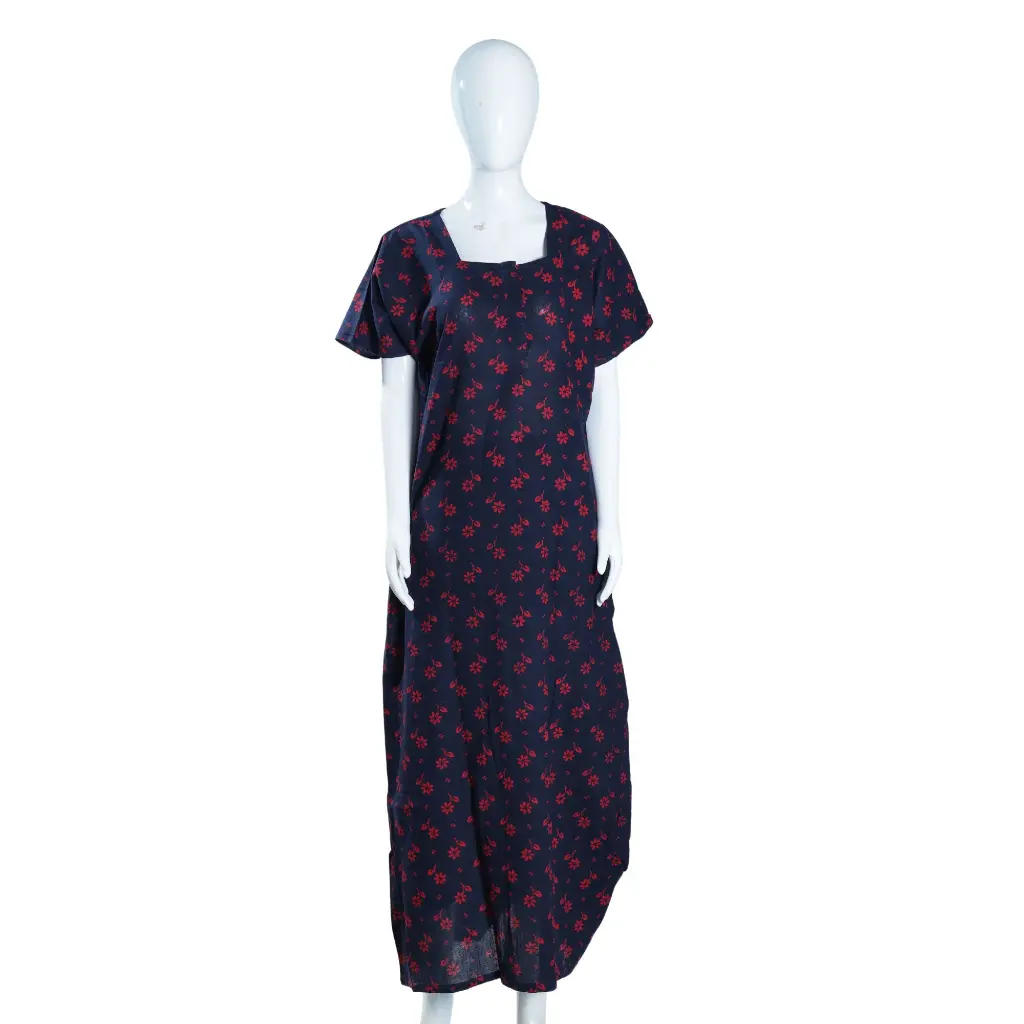 Women Nighty Printed Cotton