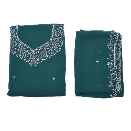 Unstitched Material Salwar Embroidered 