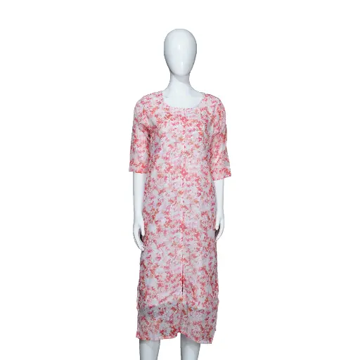 Kurti Women Red Printed