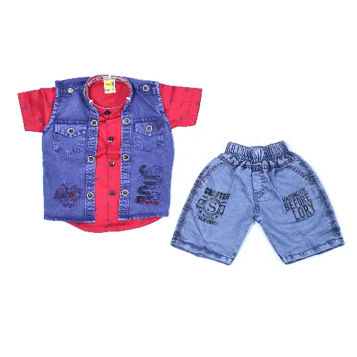 [RED 4013] Boys Festive & Party Blazer, Shirt and Trouser Set