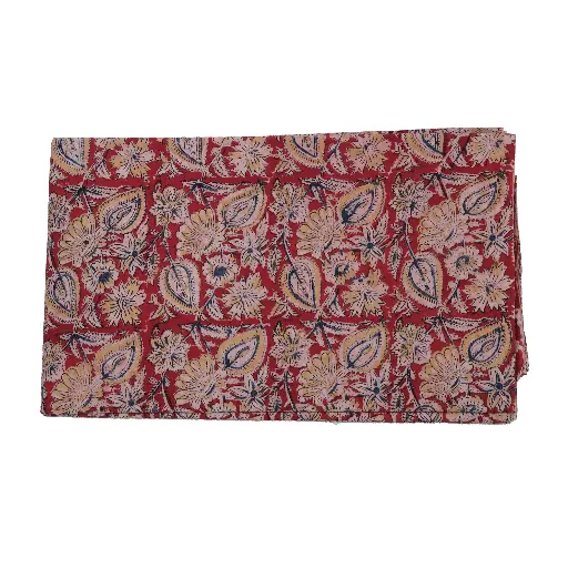 Kalamkari Printed Cotton Red