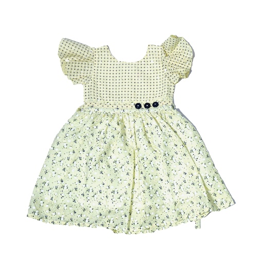 [5059] Dotted Cotton Frock