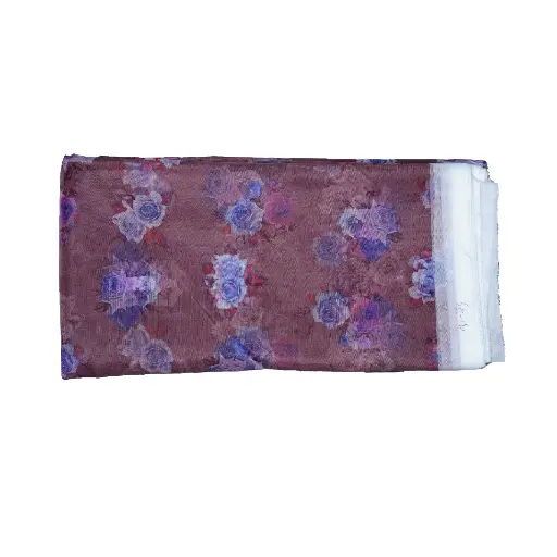 Running Material Floral Cotton