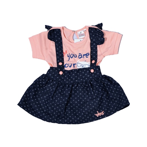 [6268F] Frock with T-shirt 