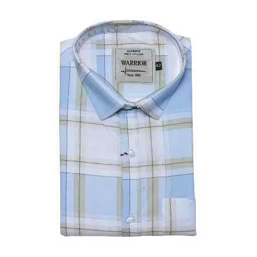 Casual Shirts Check Light Blue