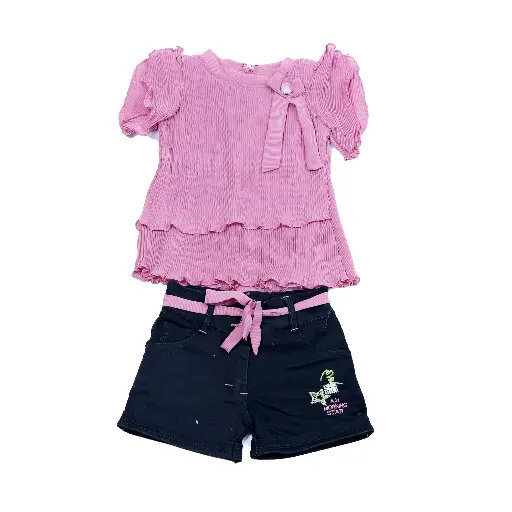 [HT2043] Girls Western Shorts and Top