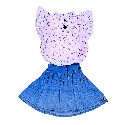 [MS2033] Fashion Top and Skirt