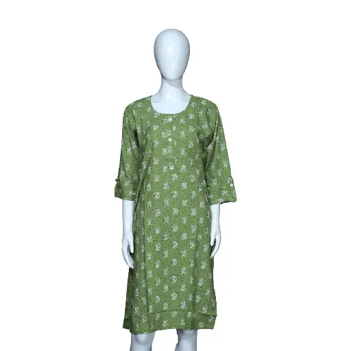 
Round Neck Printed Kurti